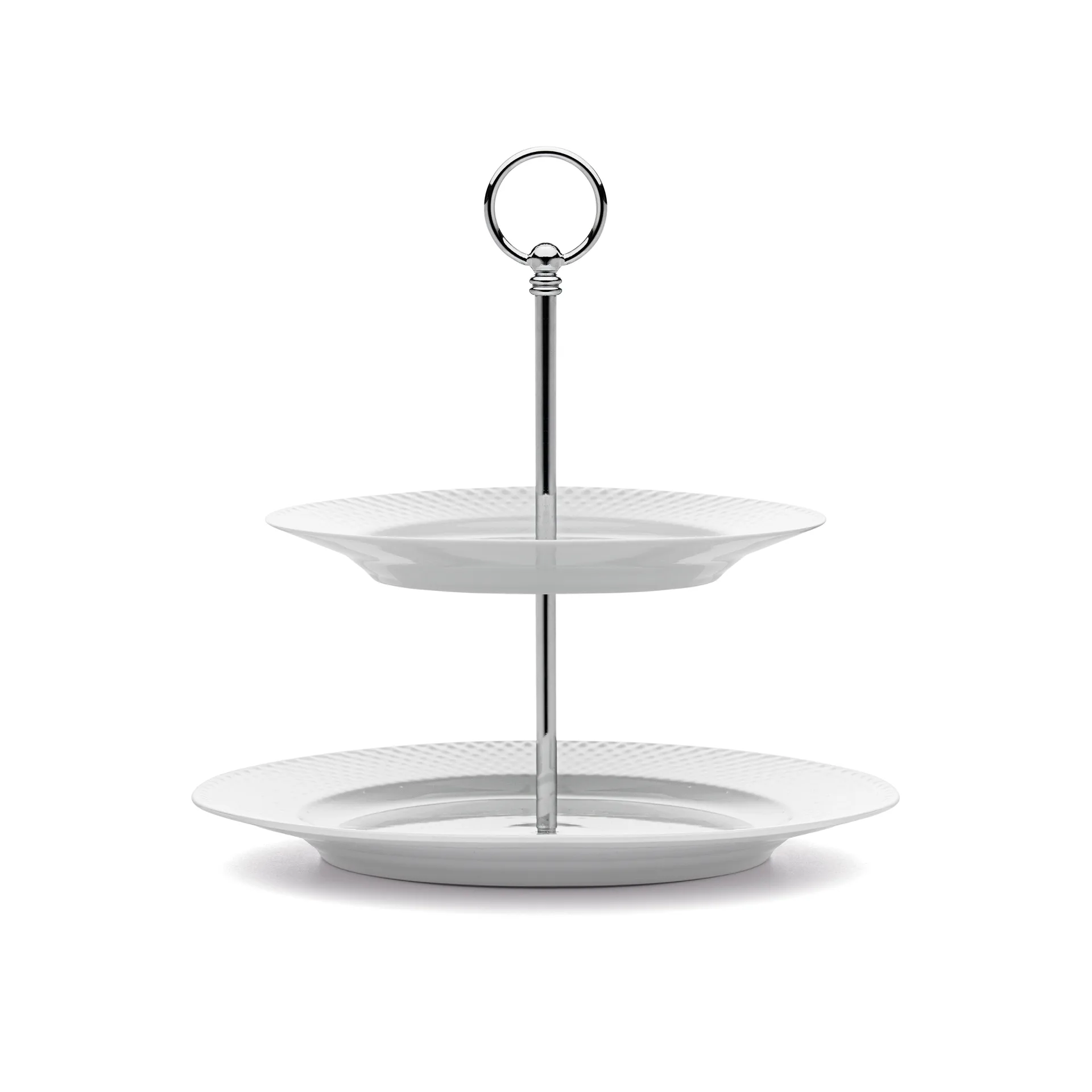 롬브 2단 트레이 27 cm, white Lyngby Porcelæn | 링비