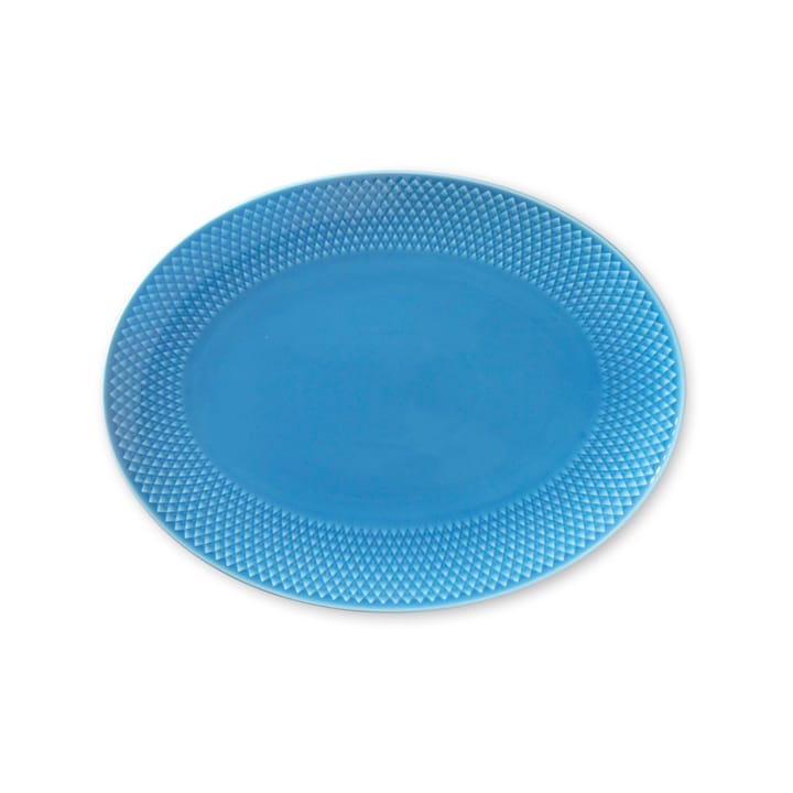 롬브 서빙 접시 21.5x28.5 cm - Blue - Lyngby Porcelæn | 링비