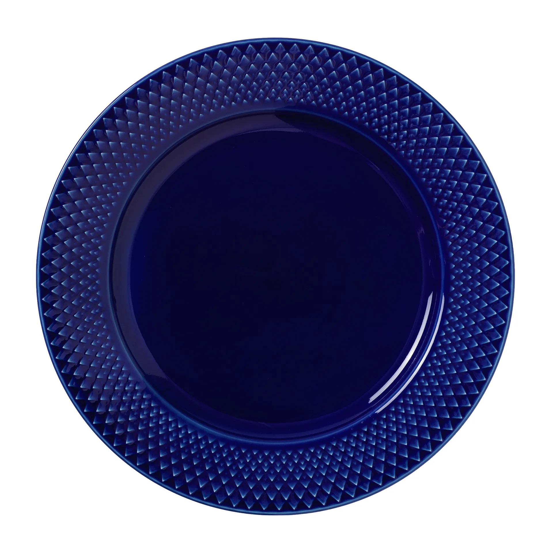 롬브 접시 Ø23 cm, Dark blue Lyngby Porcelæn | 링비