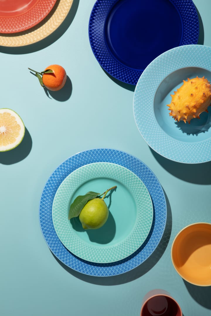 롬브 접시 Ø23 cm, Dark blue Lyngby Porcelæn | 링비