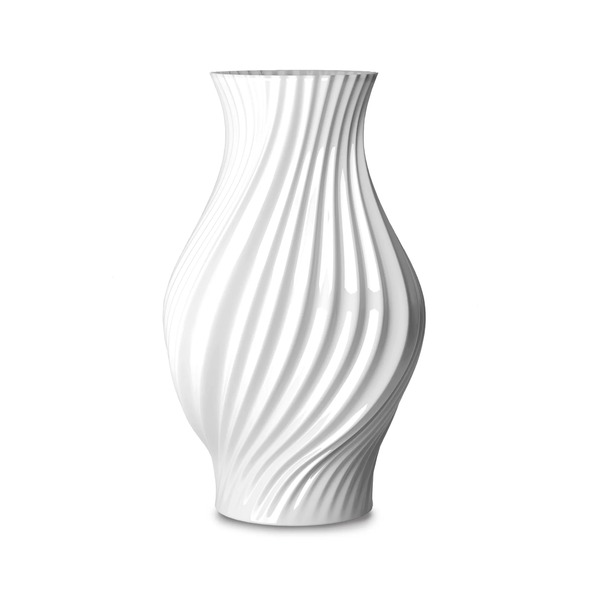트위스트 화병 25 cm, White Lyngby Porcelæn | 링비