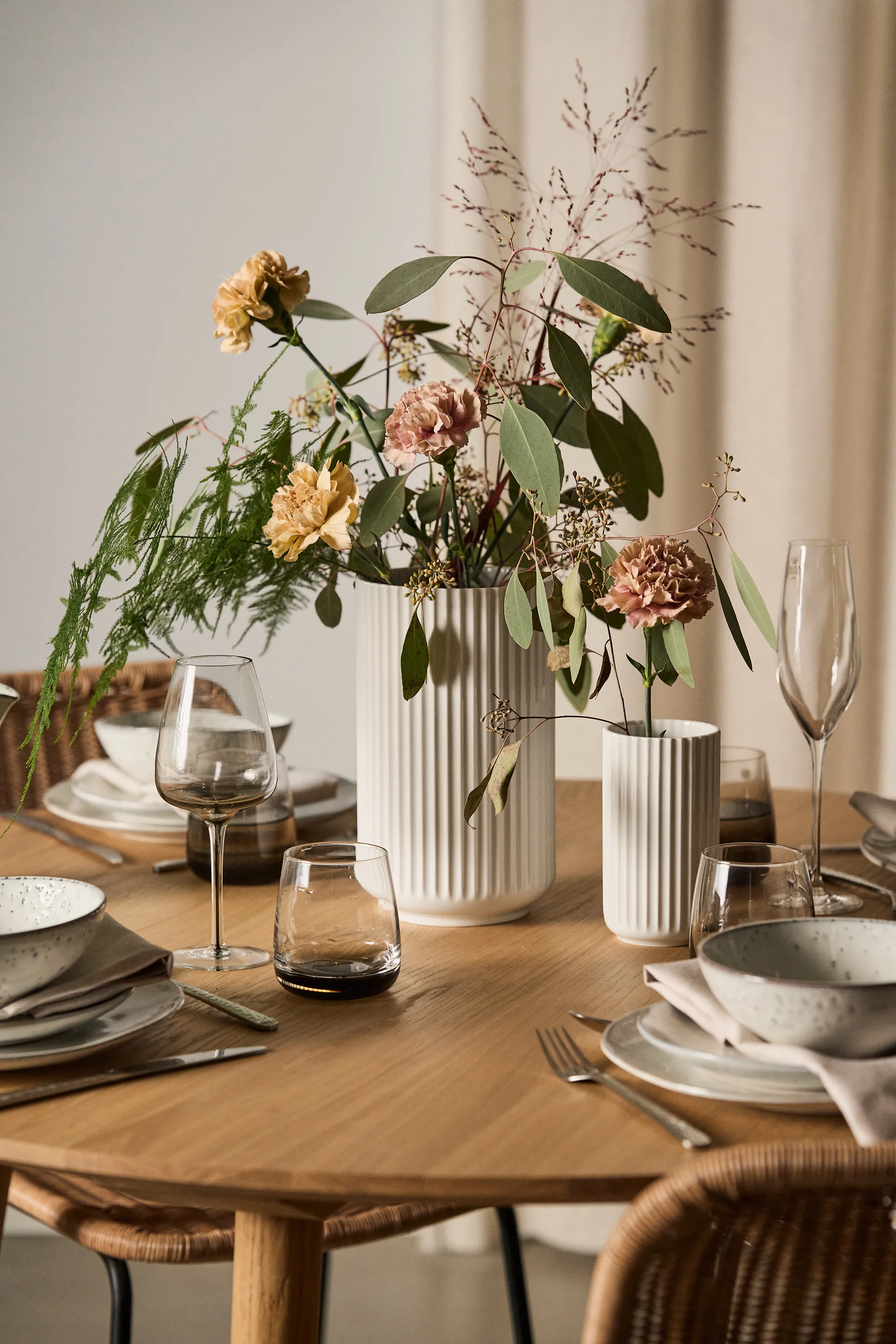 링비 화병 화이트, 25 cm Lyngby Porcelæn | 링비