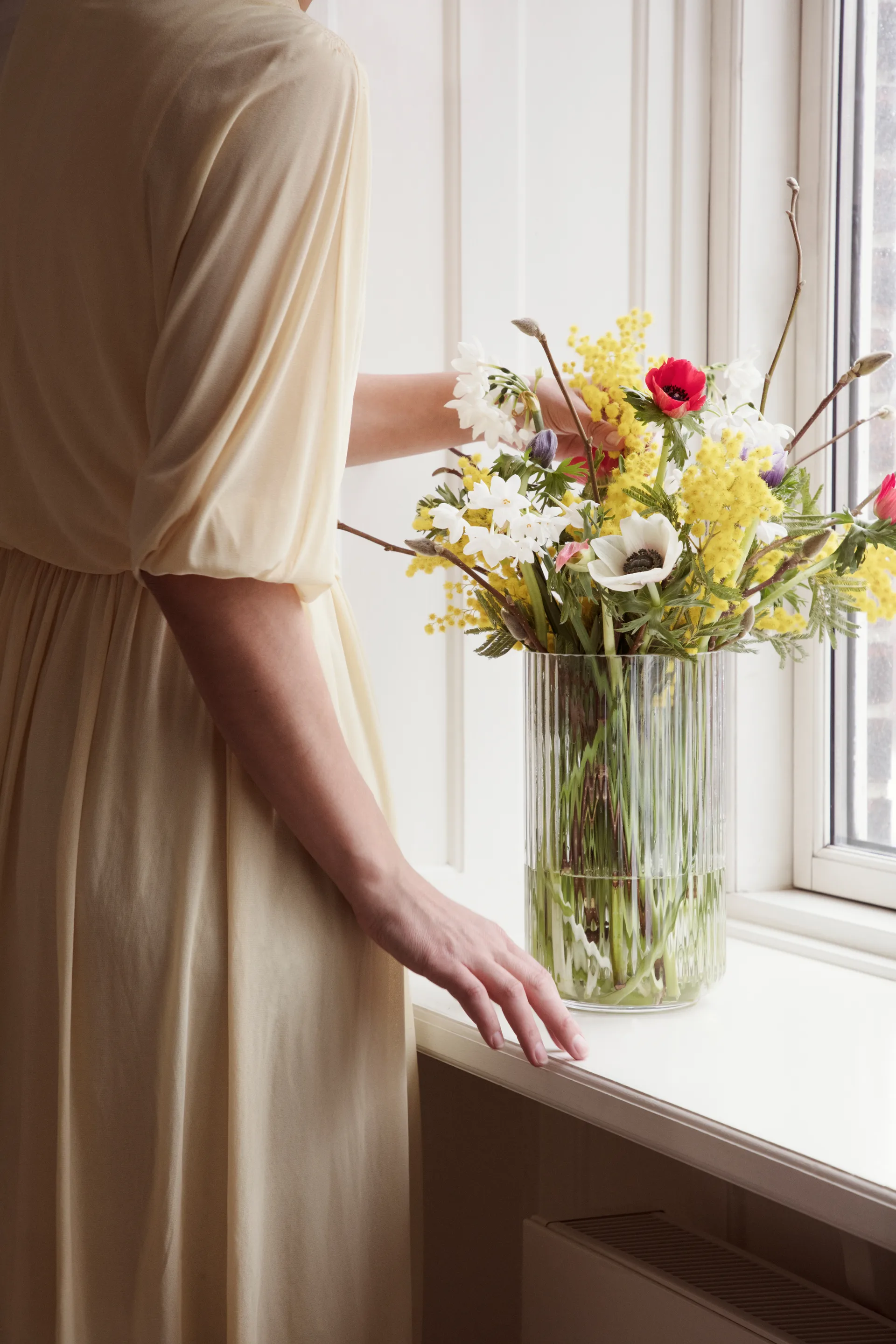 링비 유리 화병 클리어, 25 cm Lyngby Porcelæn | 링비