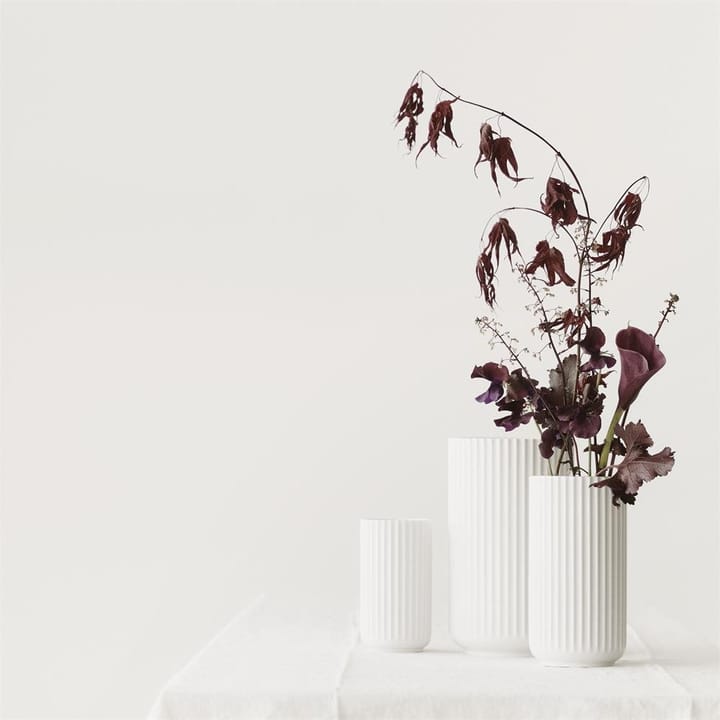 링비 화병 매트 화이트, 25 cm Lyngby Porcelæn | 링비