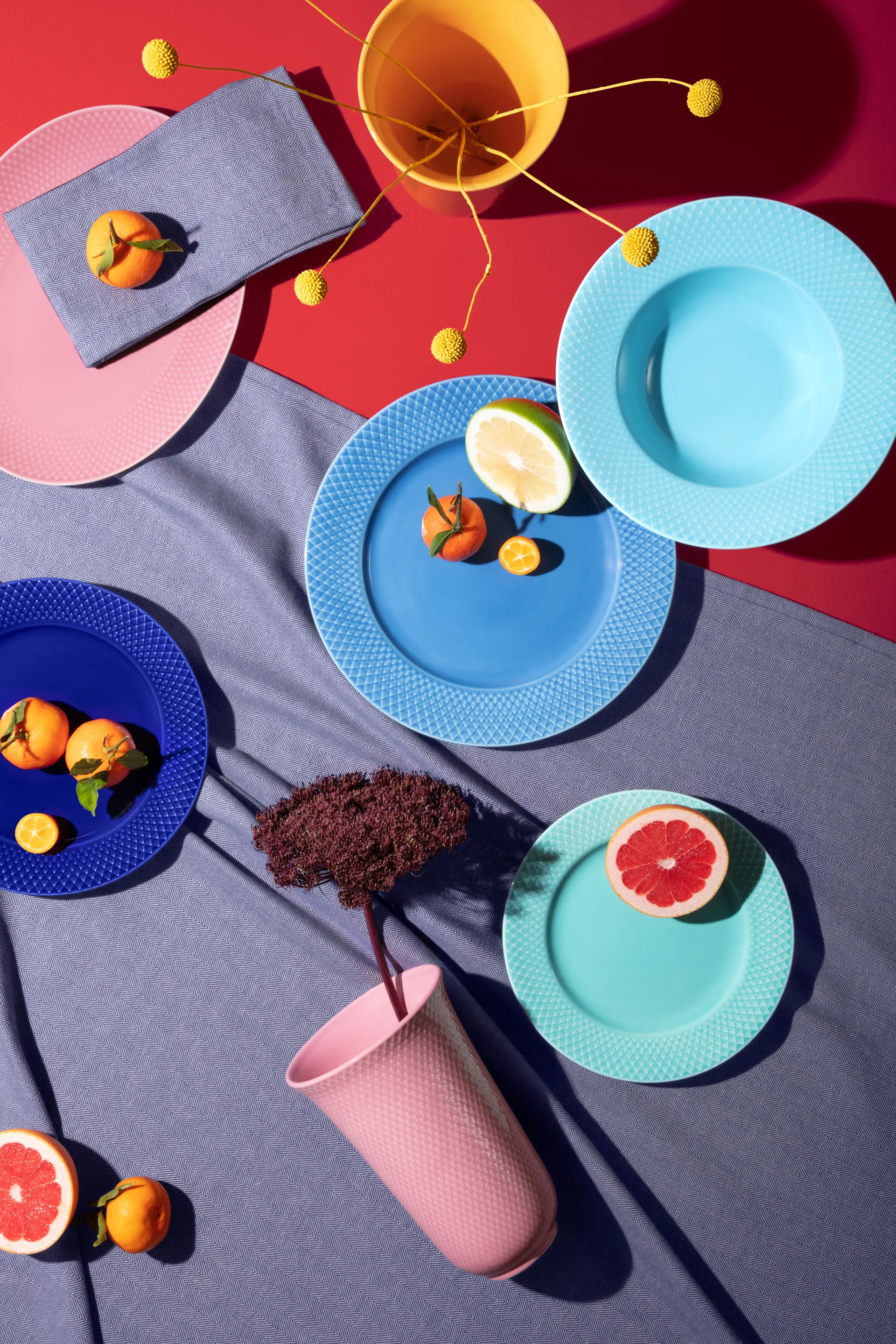 롬브 접시 Ø27 cm, Blue Lyngby Porcelæn | 링비