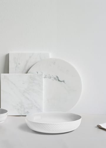 마름모 서빙볼 28 cm - White - Lyngby Porcelæn | 링비