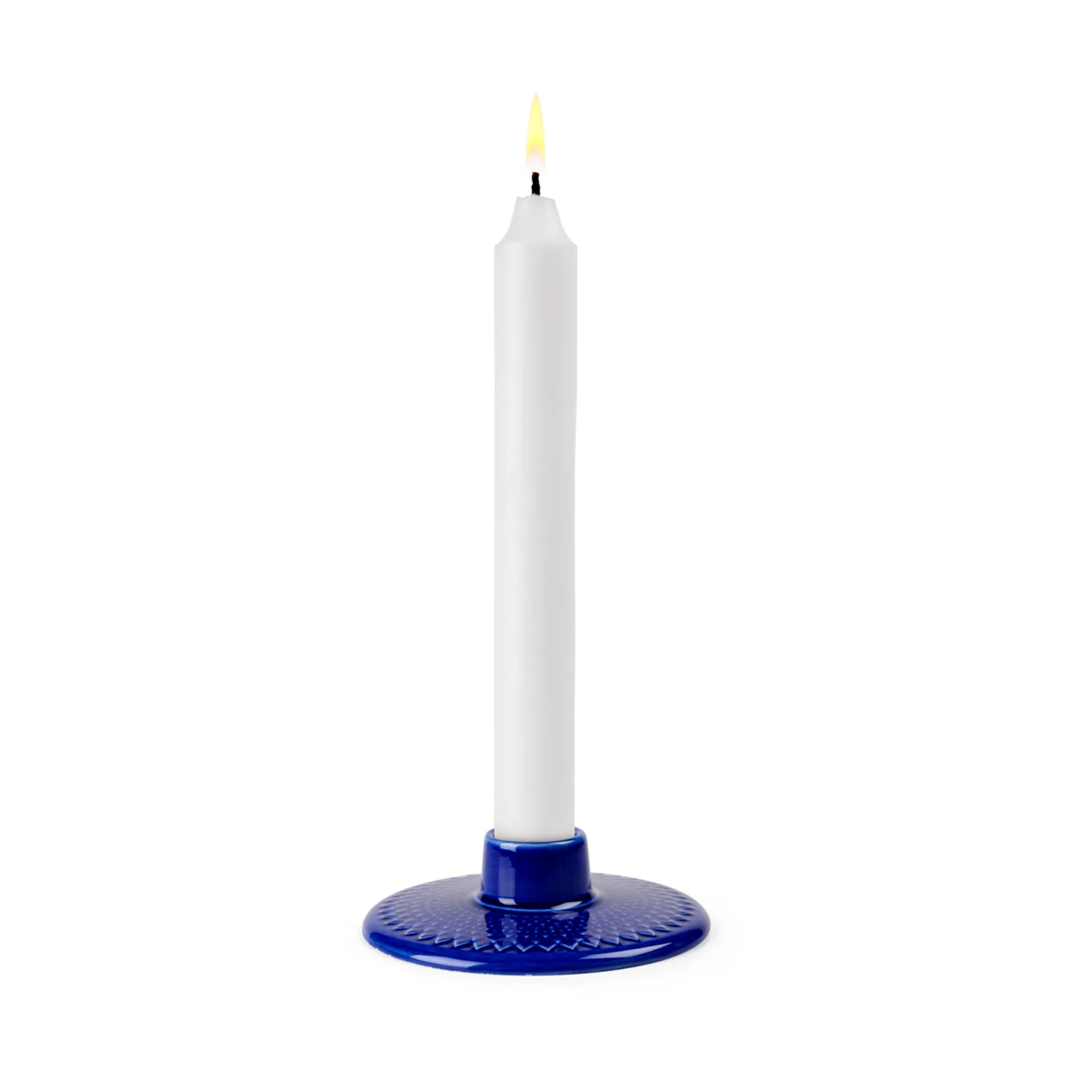 롬브 캔들 홀더 3 cm, Dark blue Lyngby Porcelæn | 링비