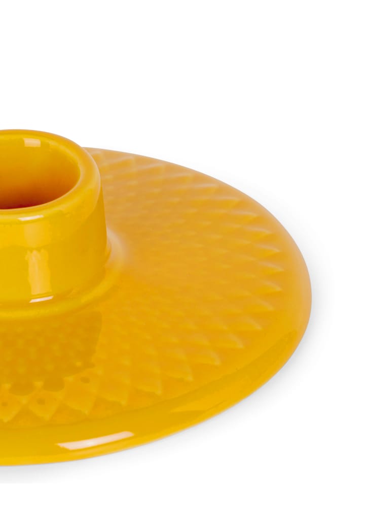 롬브 캔들 홀더 3 cm, Yellow Lyngby Porcelæn | 링비
