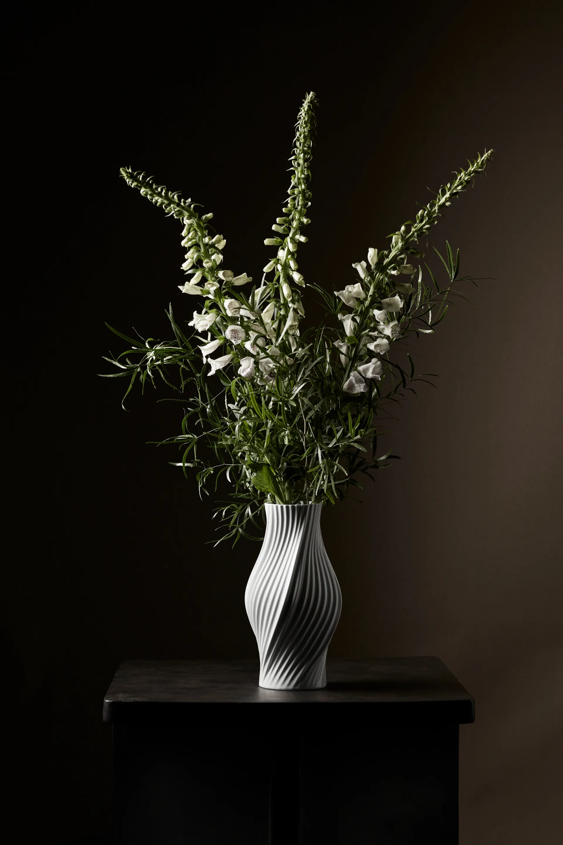 트위스트 화병 31 cm, White Lyngby Porcelæn | 링비