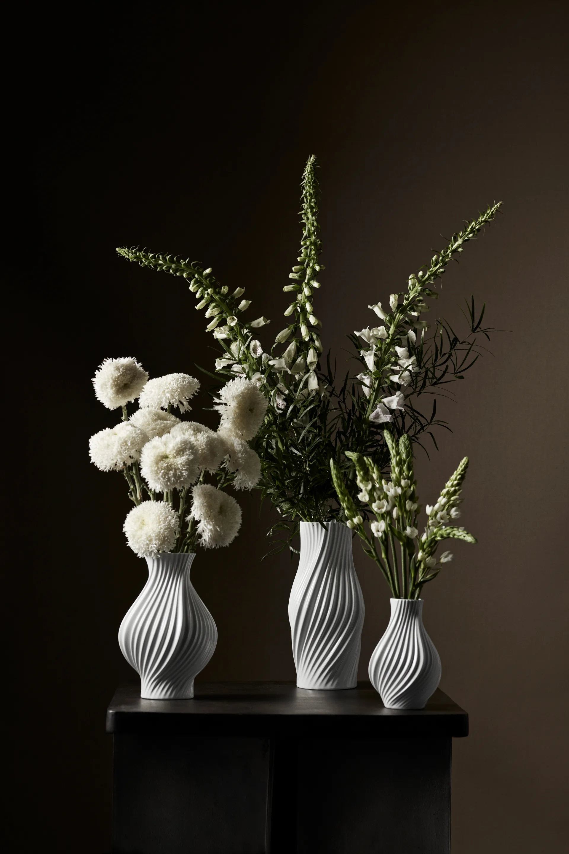 트위스트 화병 31 cm, White Lyngby Porcelæn | 링비