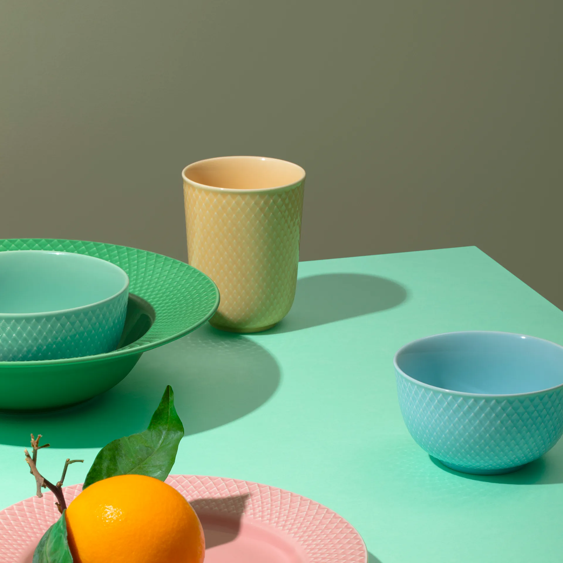 롬브 손잡이 없는 머그 33 cl, sand Lyngby Porcelæn | 링비