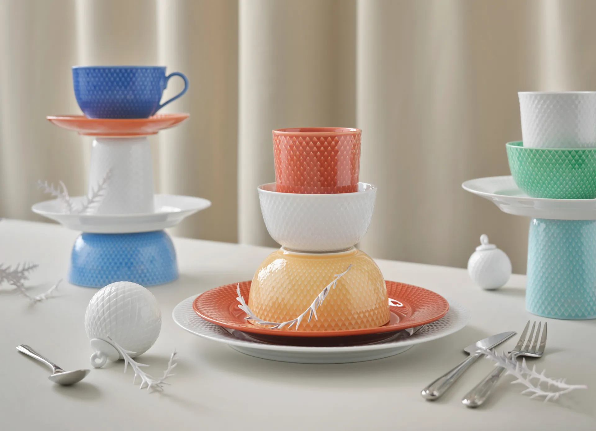 카렌 블릭센 별 장식품 Ø7 cm, white Lyngby Porcelæn | 링비