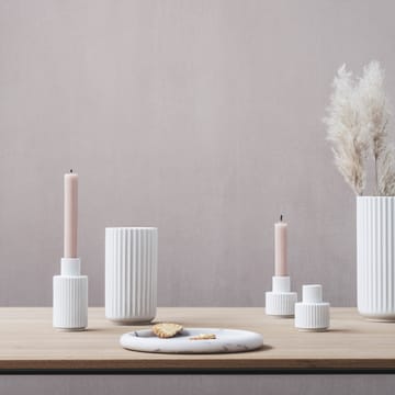 링비 화병 캔들홀더 화이트 - 7 cm - Lyngby Porcelæn | 링비