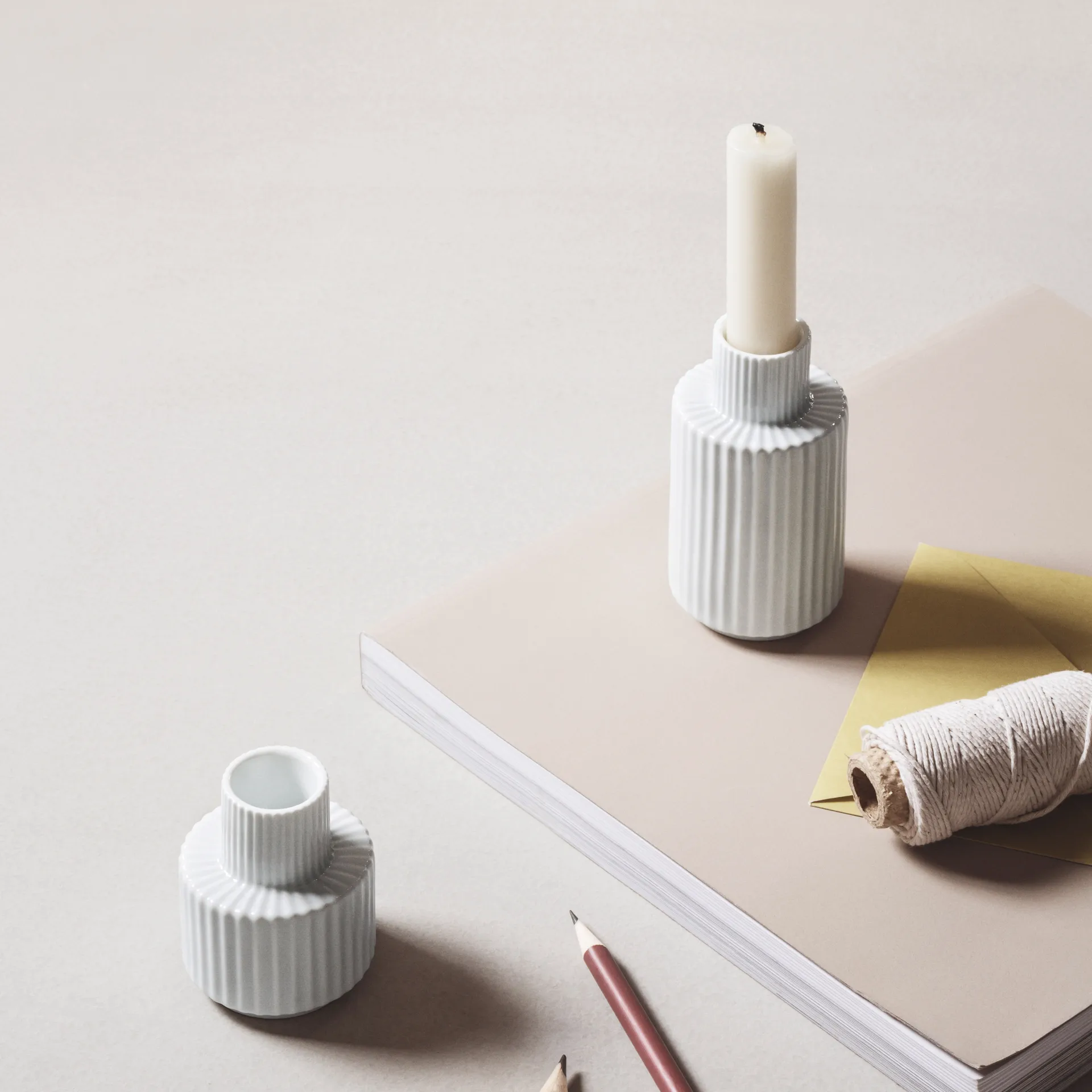 링비 화병 캔들홀더 화이트, 7 cm Lyngby Porcelæn | 링비