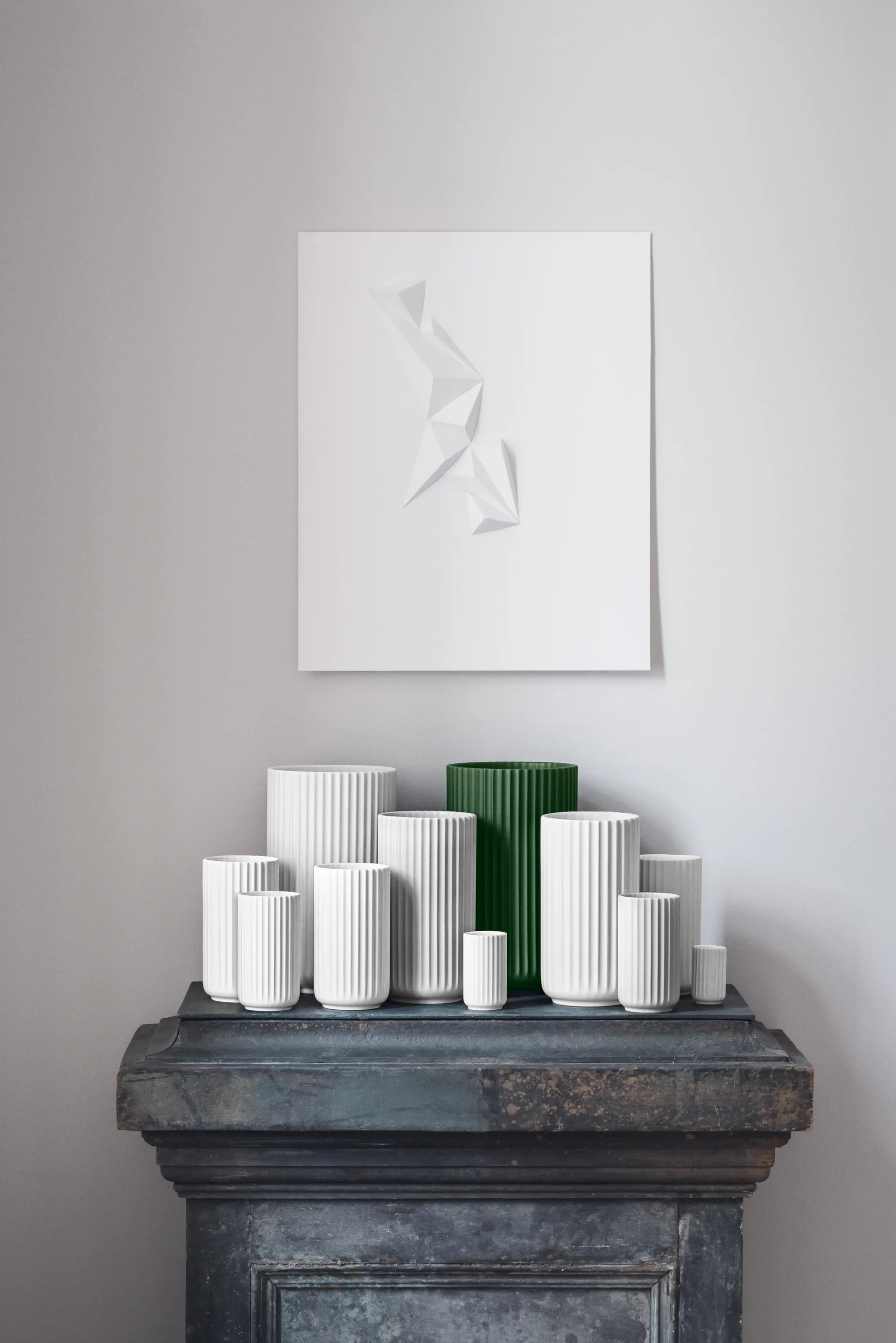 링비 화병, Dark green, 31 cm Lyngby Porcelæn | 링비