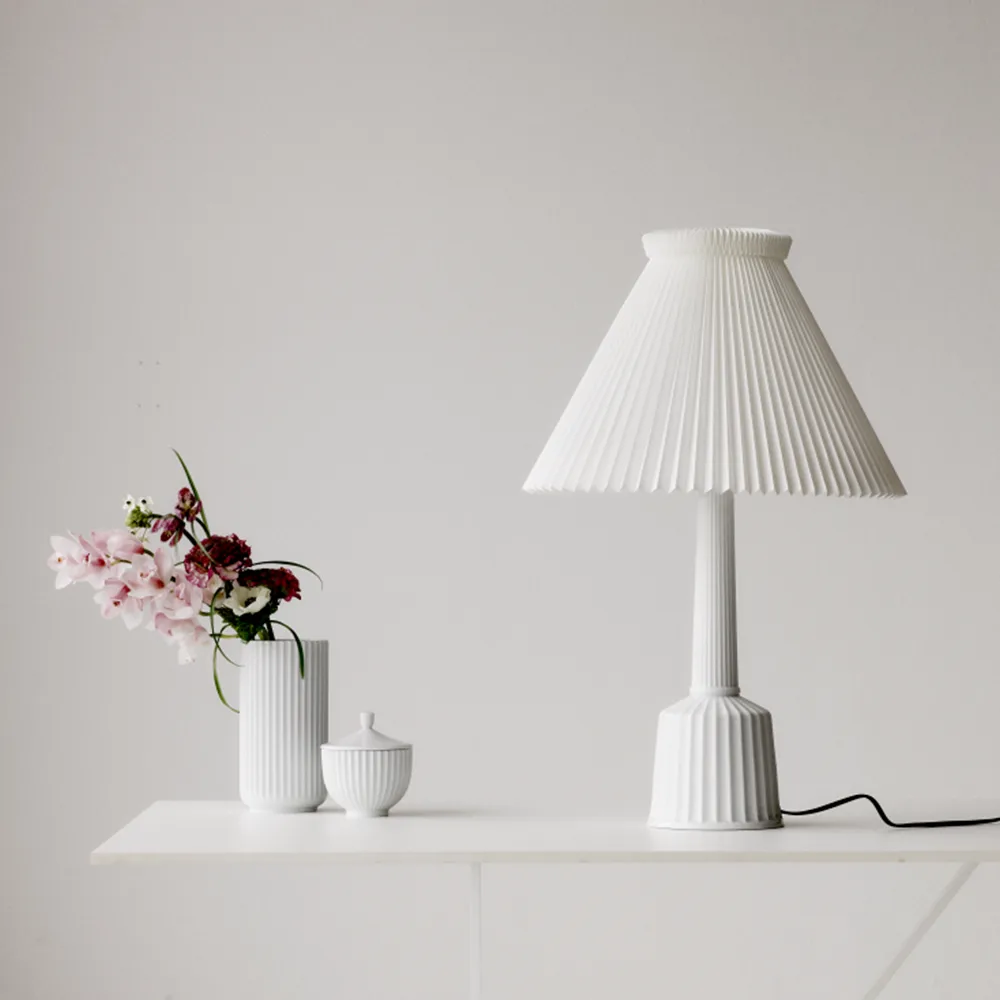 Esben klint 테이블 조명, White, h.65 cm Lyngby Porcelæn | 링비