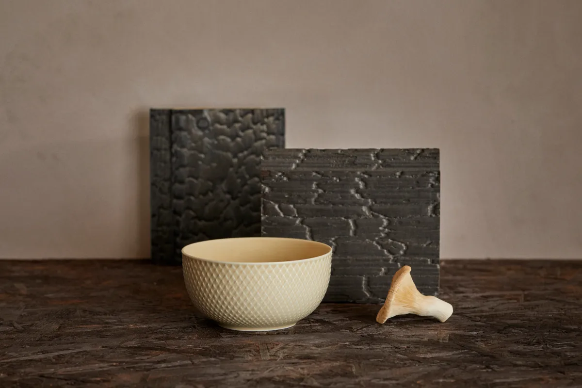 Rhombe Earth 보울 Ø13 cm, Marble Lyngby Porcelæn | 링비