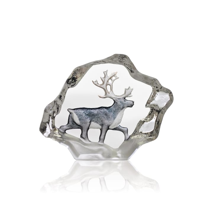 레인디어 유리 조각품 미니ature, 7x5 cm Målerås glasbruk | 몰레로스 글라스브룩