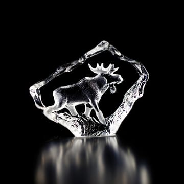와일드라이프 엘크 bull 유리 조각품 - mini - Målerås glasbruk | 몰레로스 글라스브룩