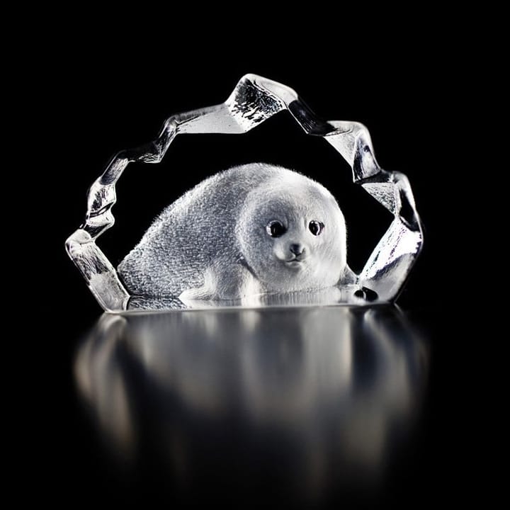 와일드라이프 바다표범 조각 - glass - Målerås glasbruk | 몰레로스 글라스브룩