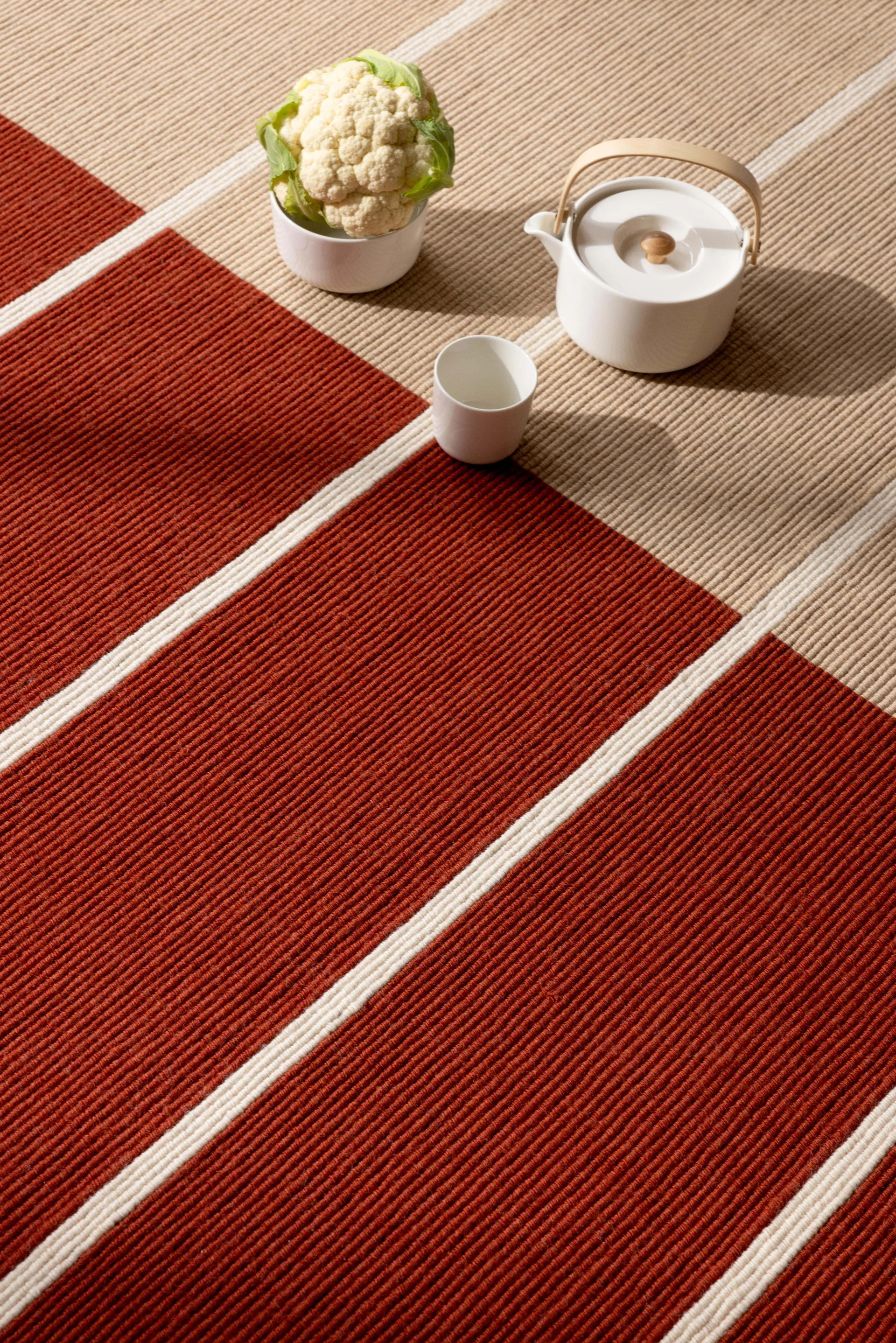 티벳 울 러그, Burnt orange, 140x200 cm Marimekko | 마리메꼬