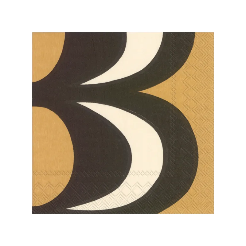 Kaivo 냅킨 33x33 cm 20개, Black-cream Marimekko | 마리메꼬