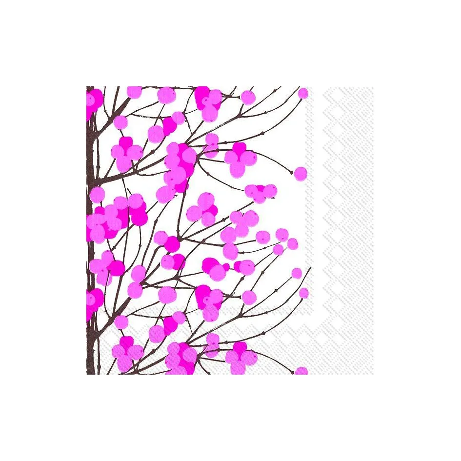 Lumimarja 냅킨 33x33 cm 20개, White-pink Marimekko | 마리메꼬