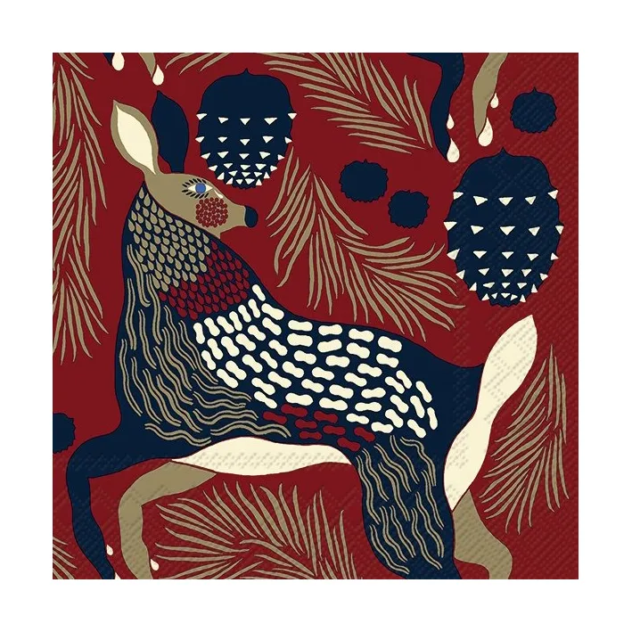 Peura 냅킨 33x33 cm 20개, Brown Marimekko | 마리메꼬