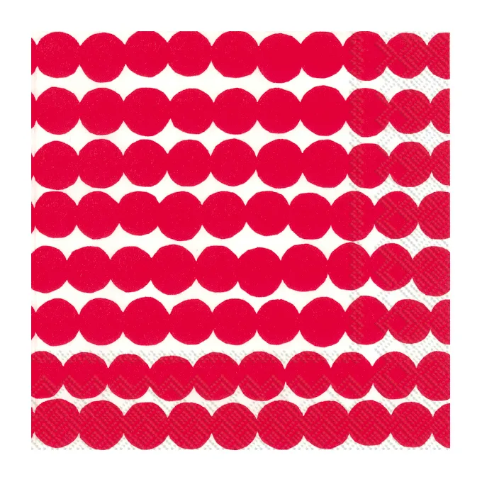 Räsymatto 냅킨 33x33 cm 20개, Red Marimekko | 마리메꼬