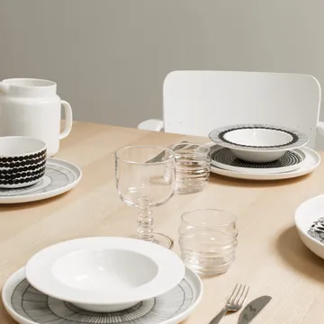 Siirtolapuutarha 딥 접시 플레이트 Ø 20 cm 4-pack black - Marimekko