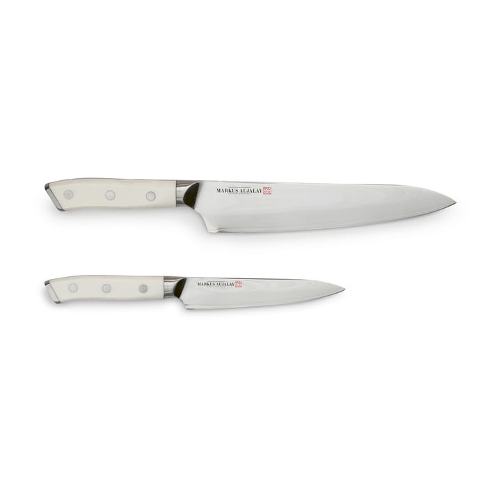 마커스 다마스커스 나이프 세트 - Chef's knife and paring knife - Markus Aujalay | 마르쿠스 오잘레이