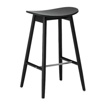 이차 바스툴 65 cm - Black stained beech - Massproductions | 매스프로덕션스
