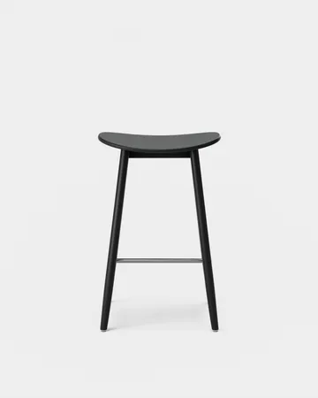 이차 바스툴 65 cm - Black stained beech - Massproductions | 매스프로덕션스