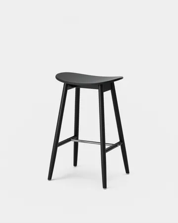 이차 바스툴 65 cm - Black stained beech - Massproductions | 매스프로덕션스