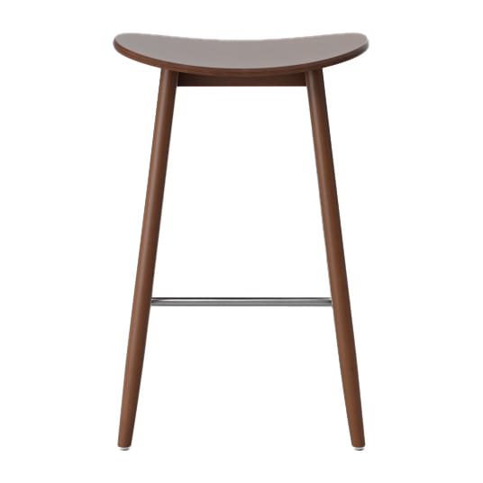 이차 바스툴 65 cm - Walnut stained beech - Massproductions | 매스프로덕션스