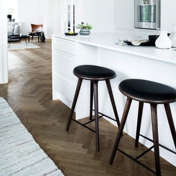 메이터 하이 바스툴 하이 74 cm - leather black, black stained beech stand - Mater | 메이터
