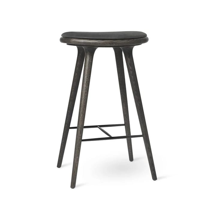 메이터 하이 바스툴 하이 74 cm - leather black, sirka grey oak stand - Mater | 메이터