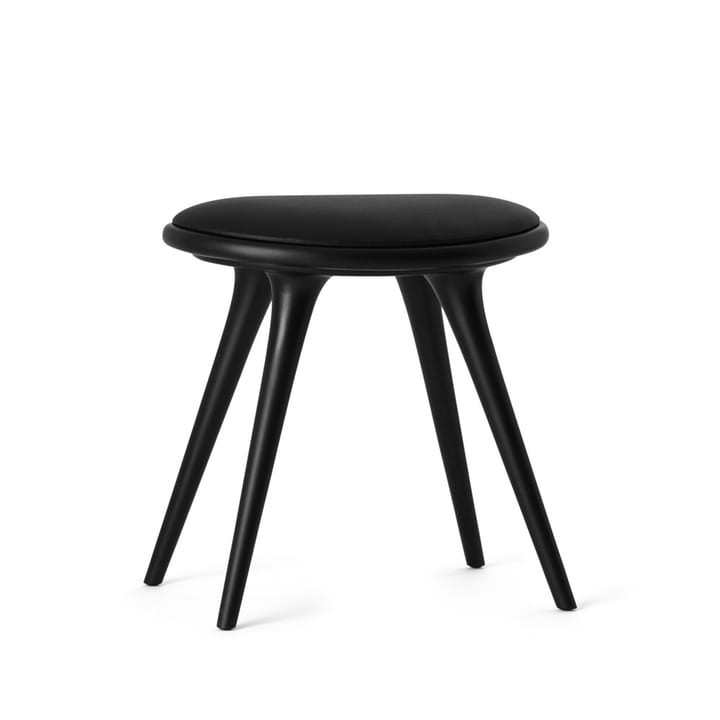 Mater 스툴 - Leather black. black stained beech stand - Mater | 메이터
