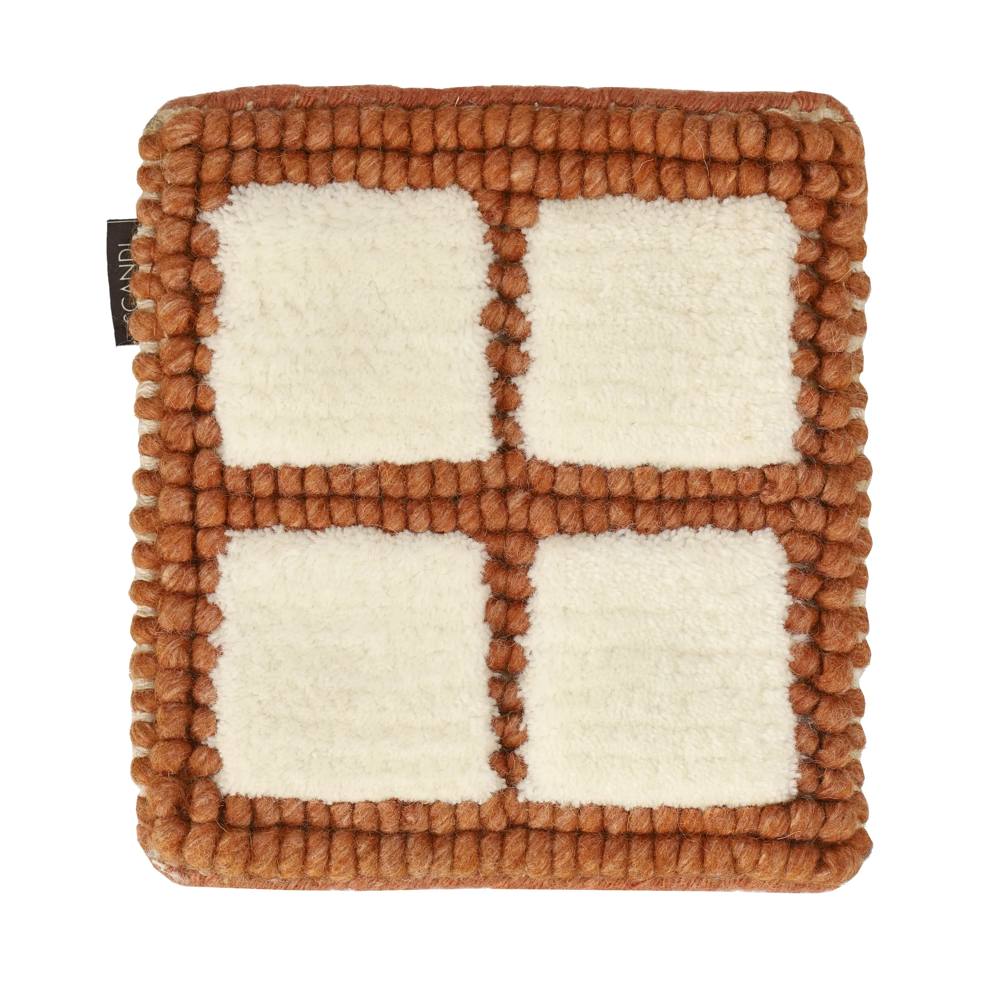 패스처 울 러그 샘플, Natural white-rust Material Samples