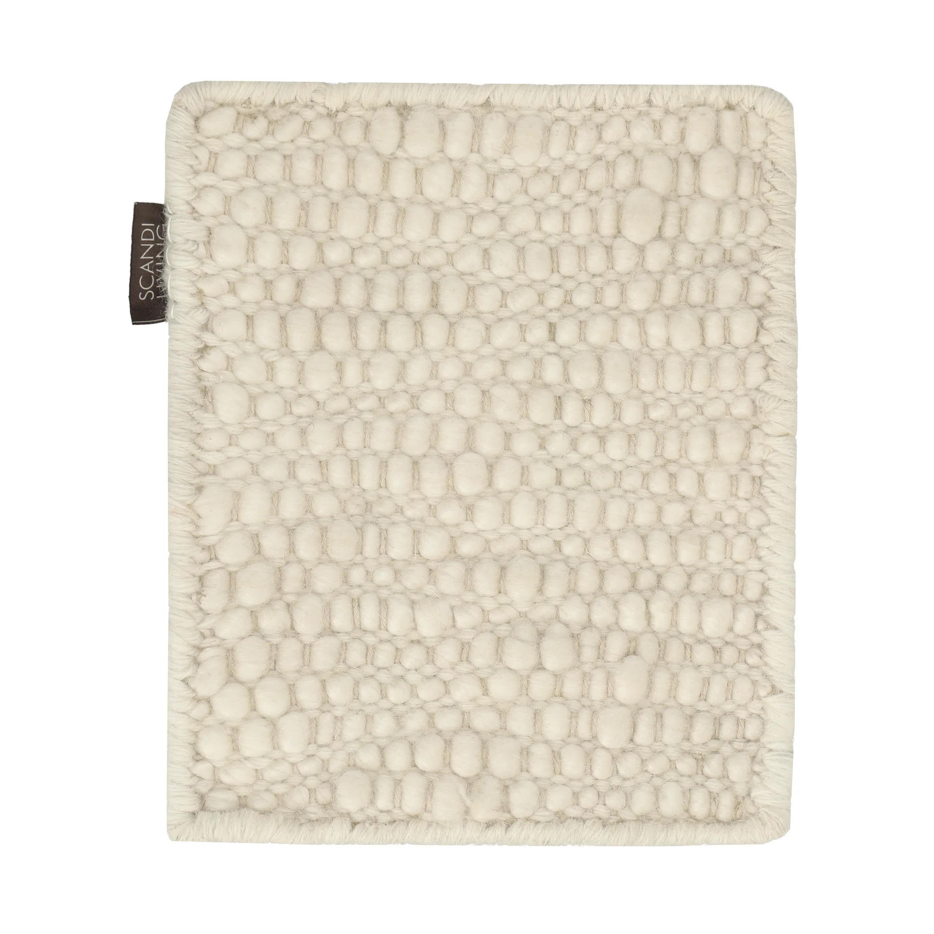 페블 울 러그 샘플, White Material Samples