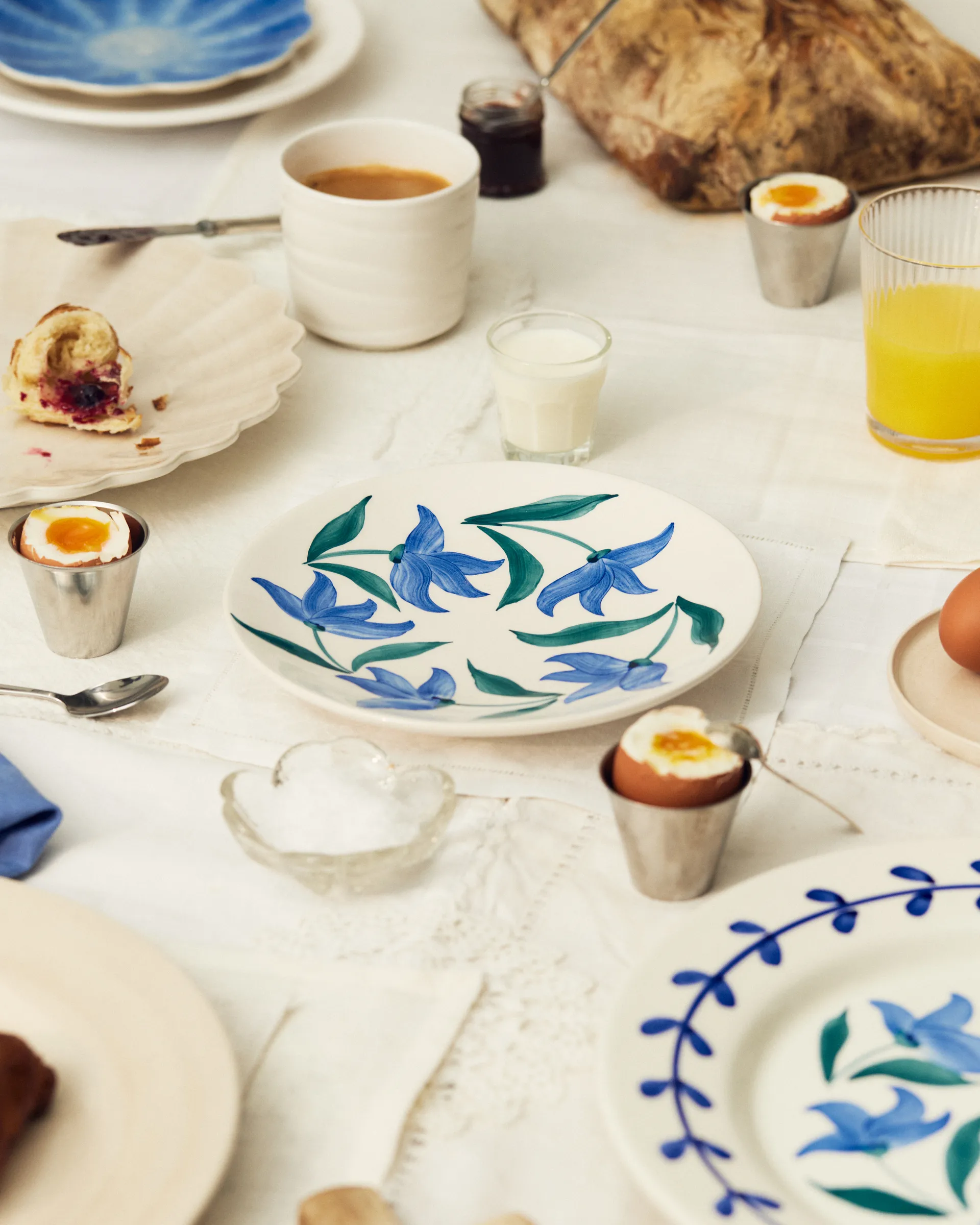 플라워 블로섬 플레이트 Ø20 cm, White Mateus | 마테우스