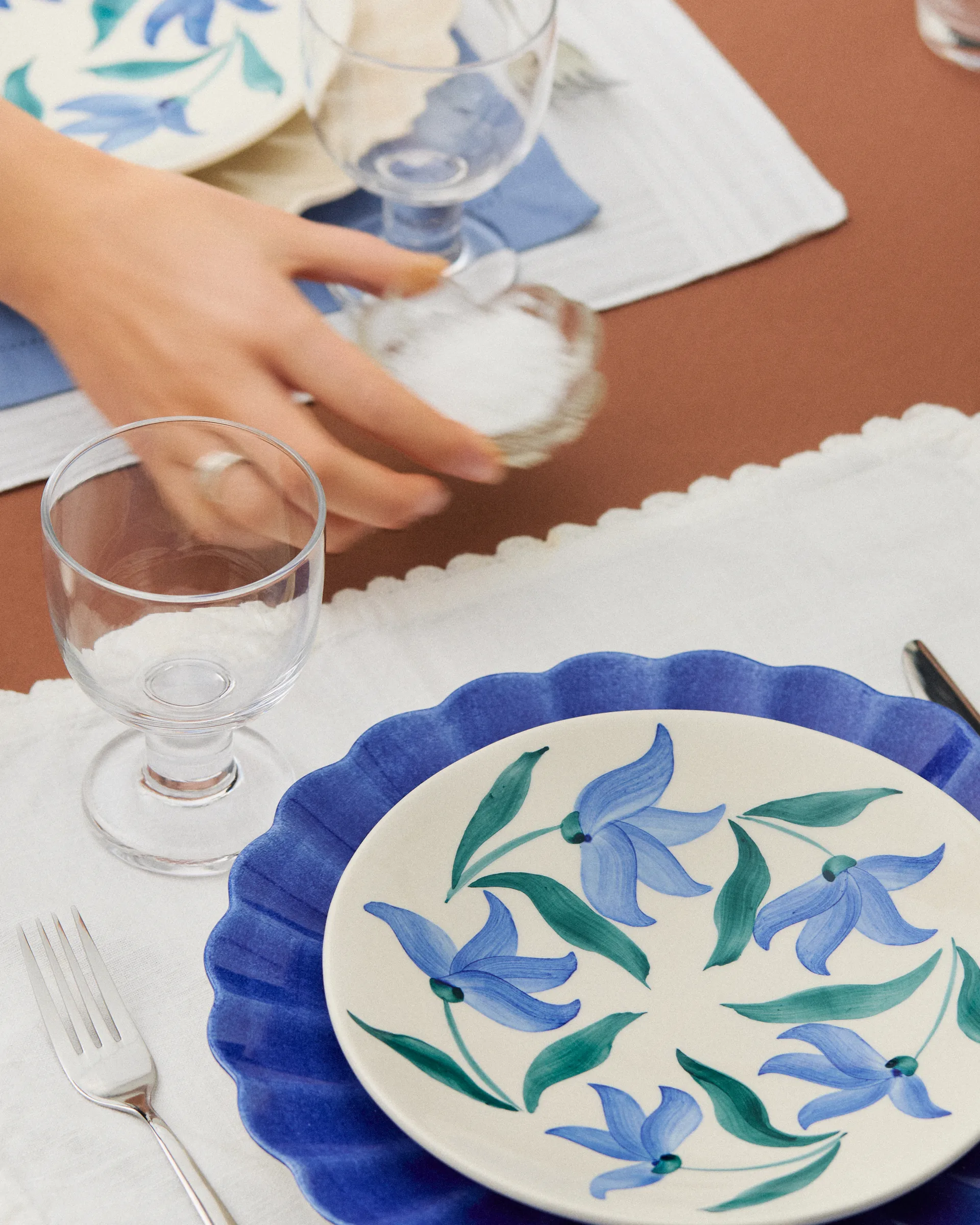 플라워 블로섬 플레이트 Ø20 cm, White Mateus | 마테우스