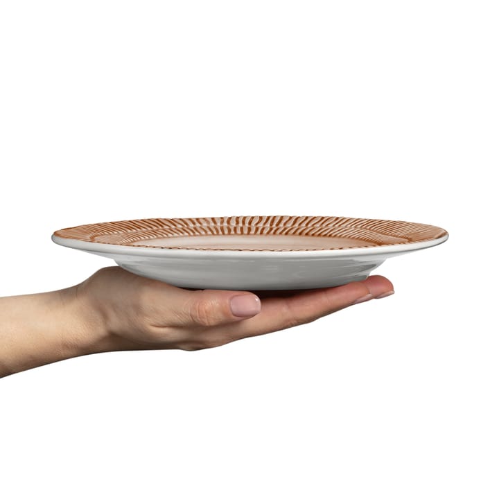 스트라이프 접시 Ø21 cm, Cinnamon Mateus | 마테우스