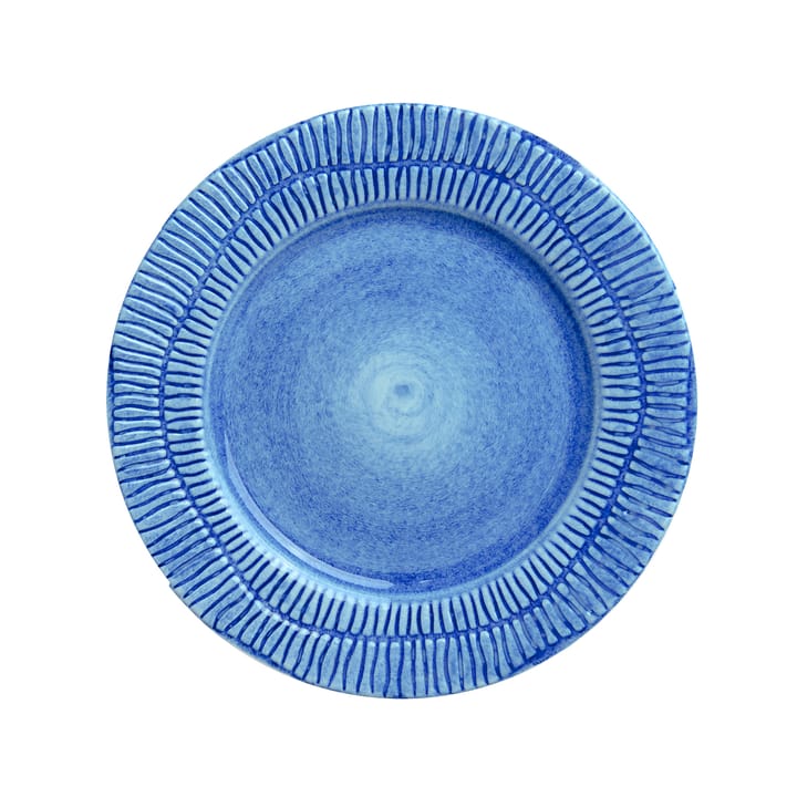 스트라입스 접시 Ø21 cm - Light blue - Mateus | 마테우스