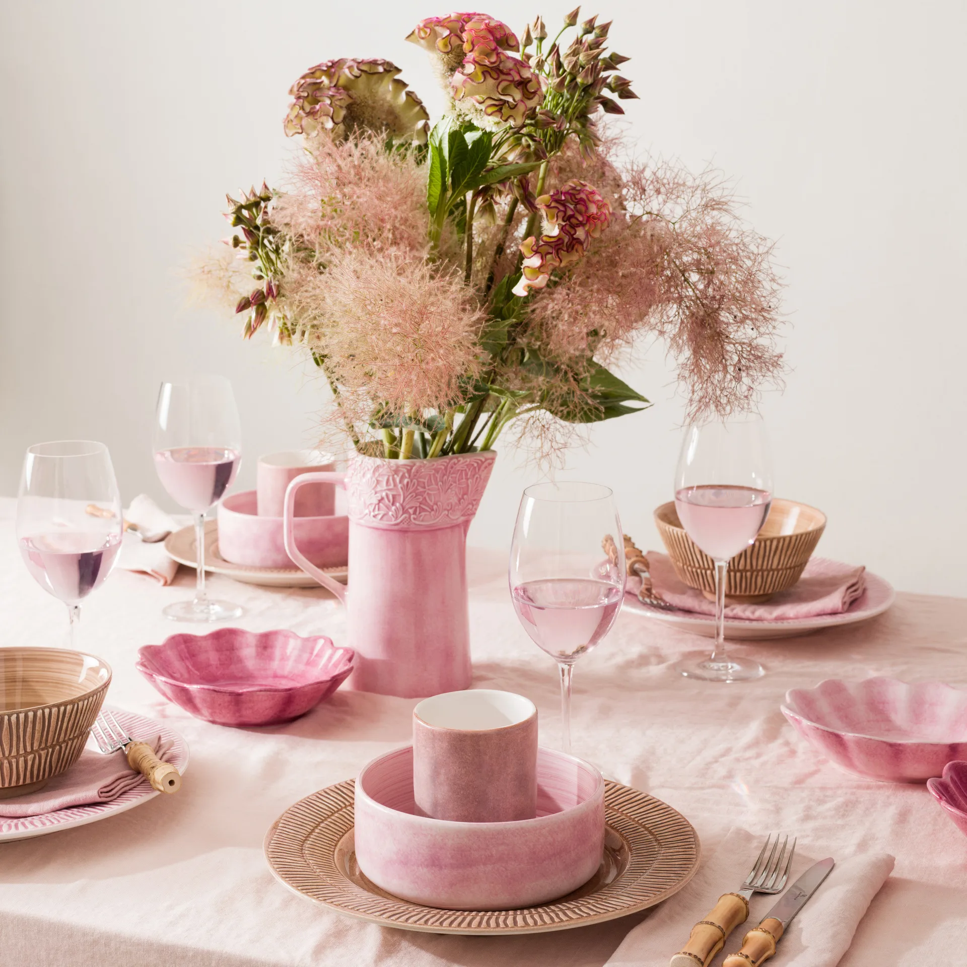 스트라이프 접시 Ø28 cm, cinnamon Mateus | 마테우스