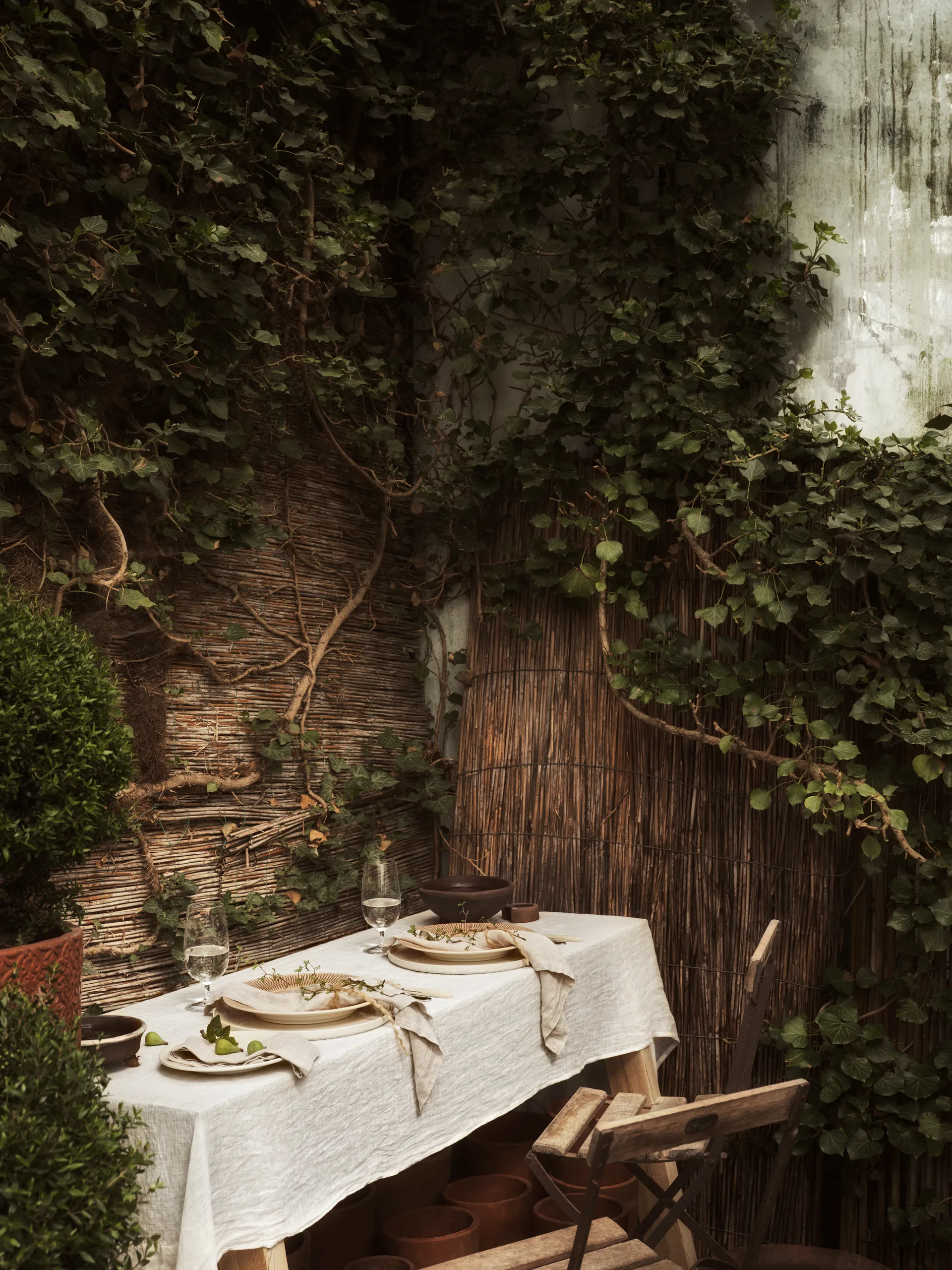 스트라이프 접시 Ø28 cm, cinnamon Mateus | 마테우스