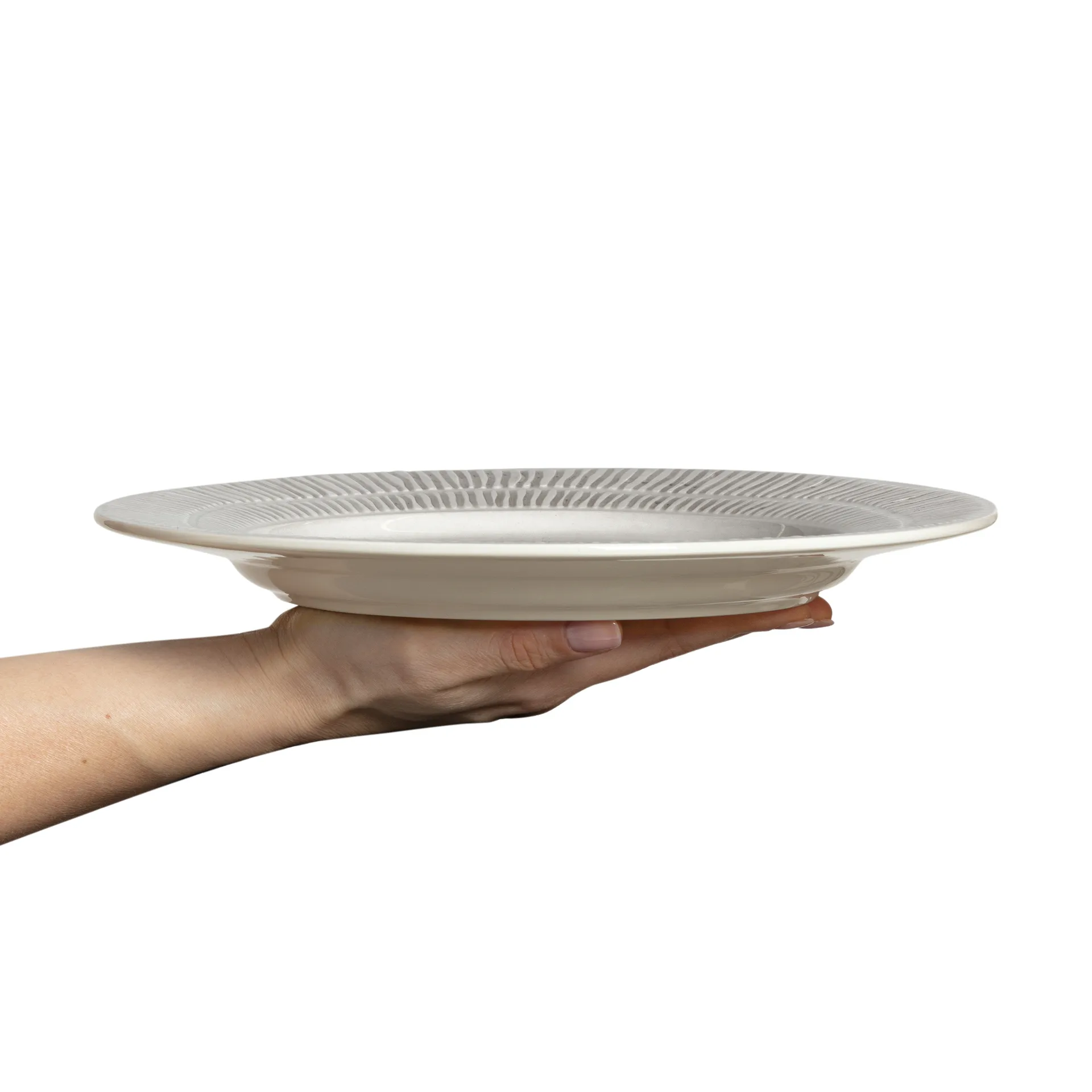 스트라이프 접시 Ø28 cm, grey Mateus | 마테우스