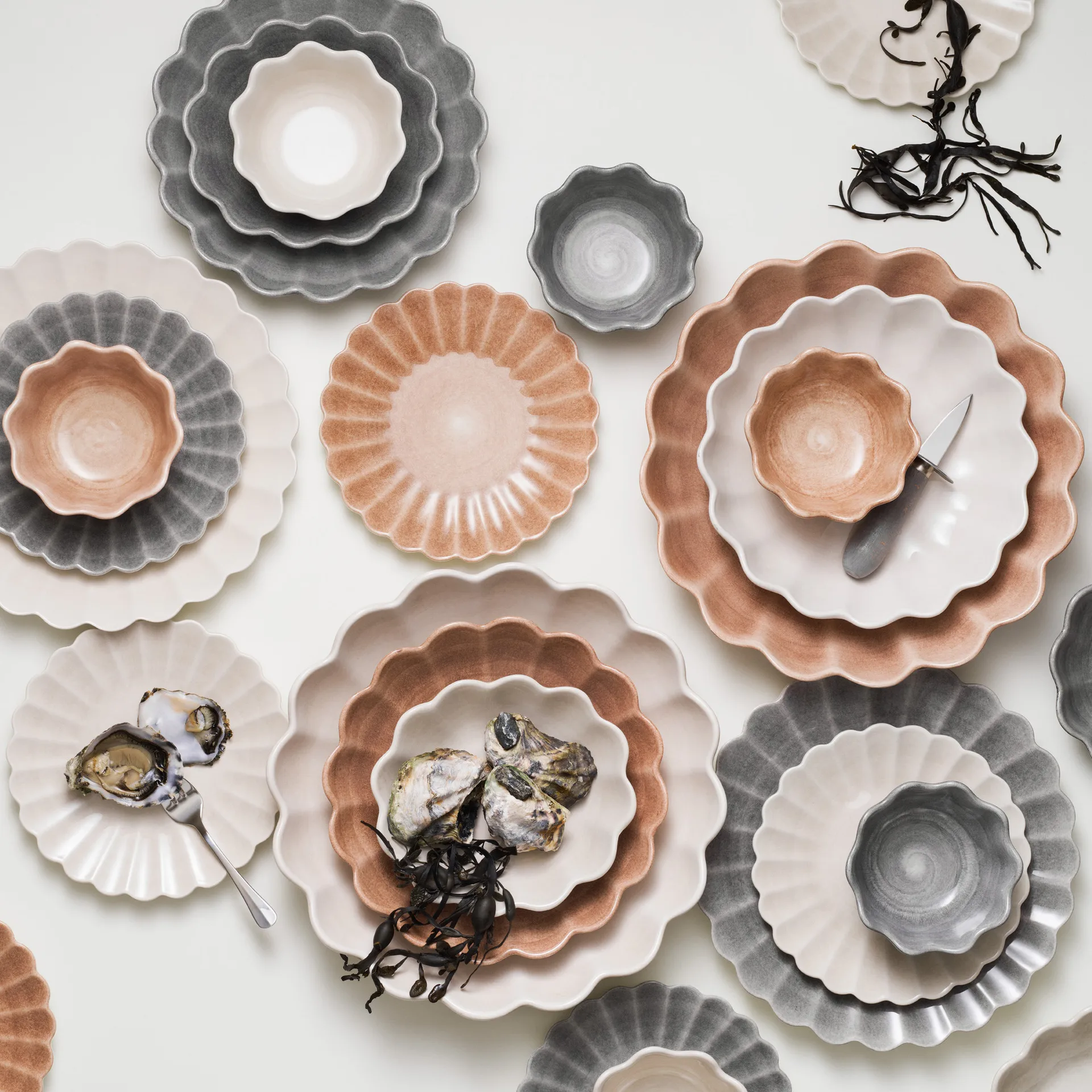 오이스터 접시 28 cm, grey Mateus | 마테우스