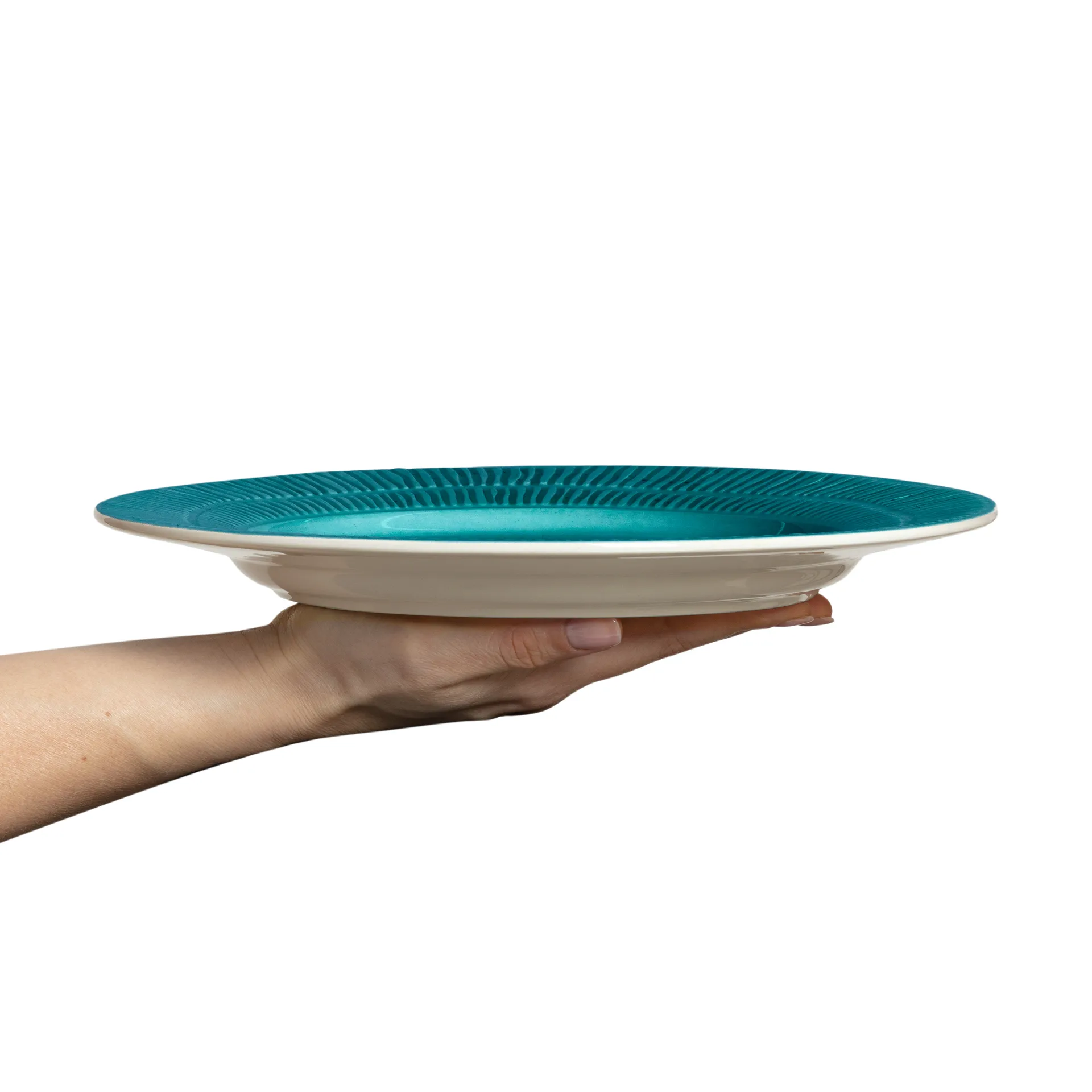 스트라이프 접시 Ø28 cm, ocean Mateus | 마테우스