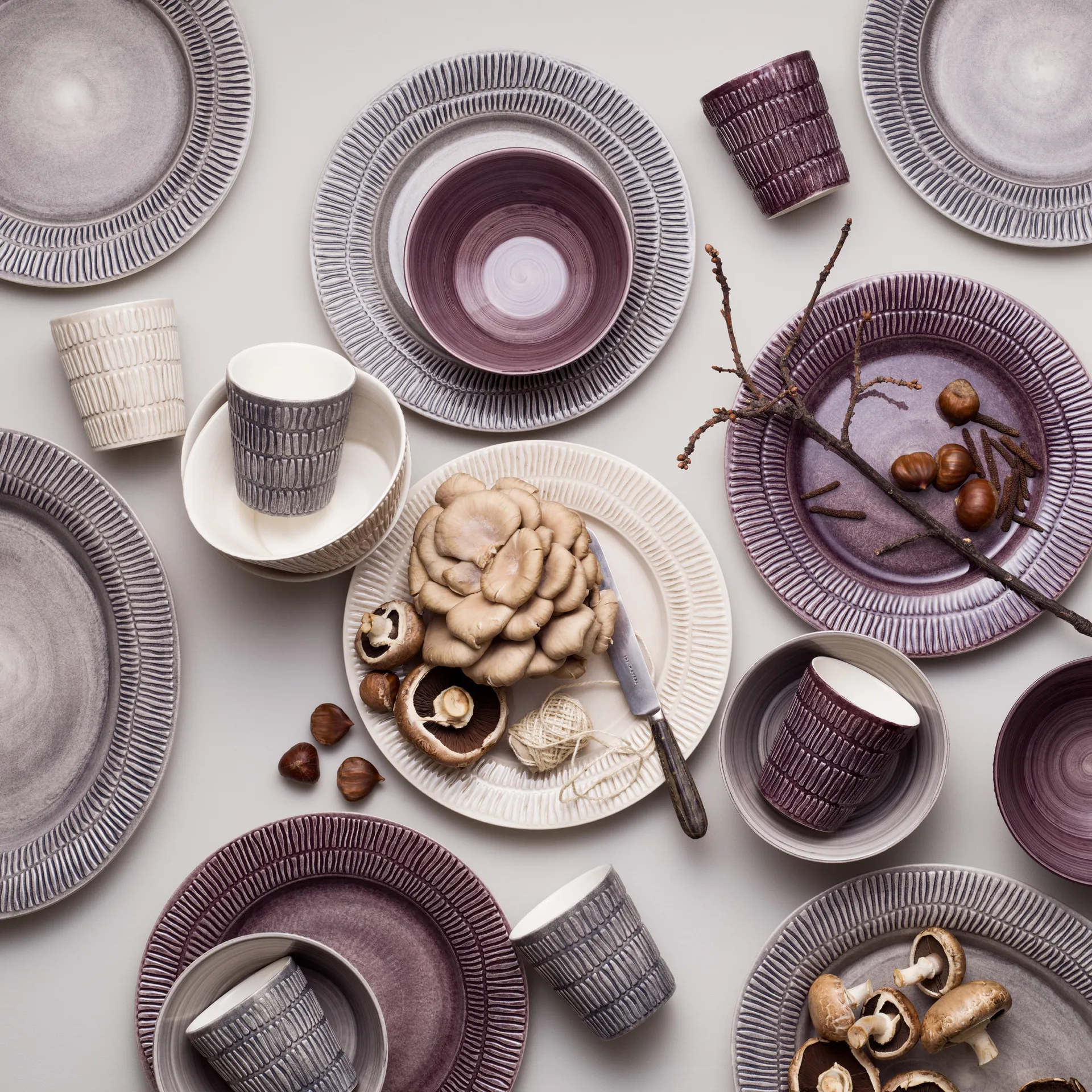 스트라이프 접시 Ø28 cm, sand Mateus | 마테우스